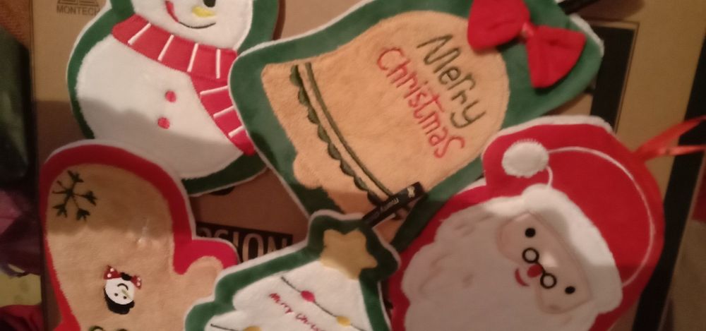 Полотенца, подарочные Новогодние прихватки Турция  смф.1-6