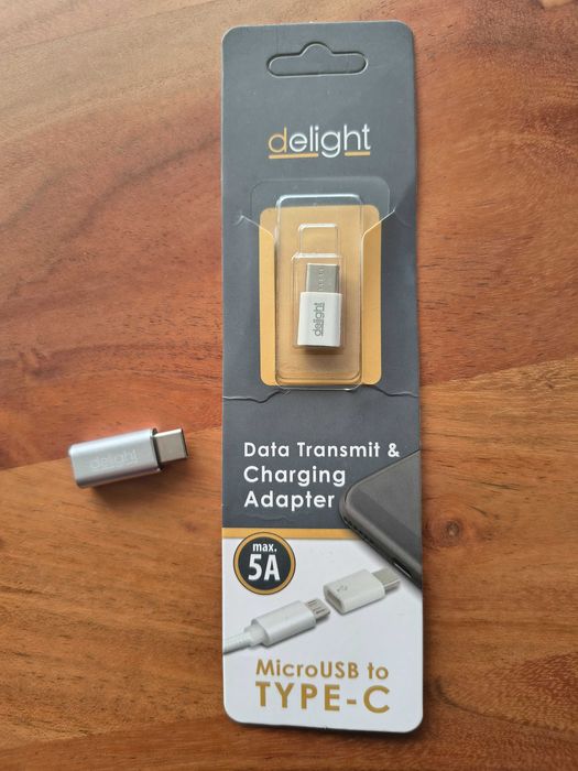 Adaptor Apple Lightning->USB-C si adaptor MicroUSB->USB-C