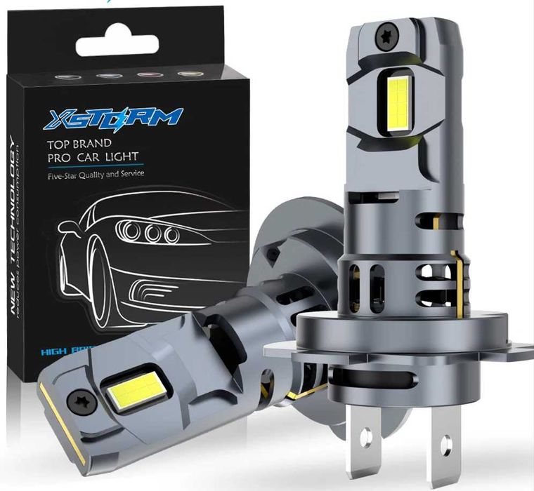 Супер ярки ЛЕД крушки XSTORM H7 LED 60W 20000LM 6500K 12V без грешки!