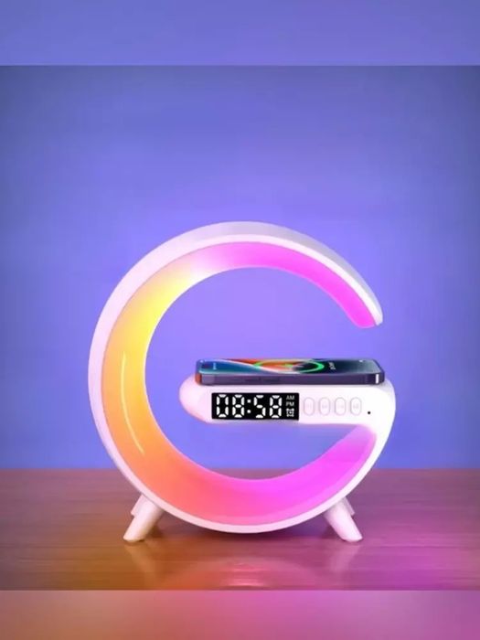 G63 Smart Simsiz Zaryadlash Lampasi + Bluetooth Suprema Karnay + Soat