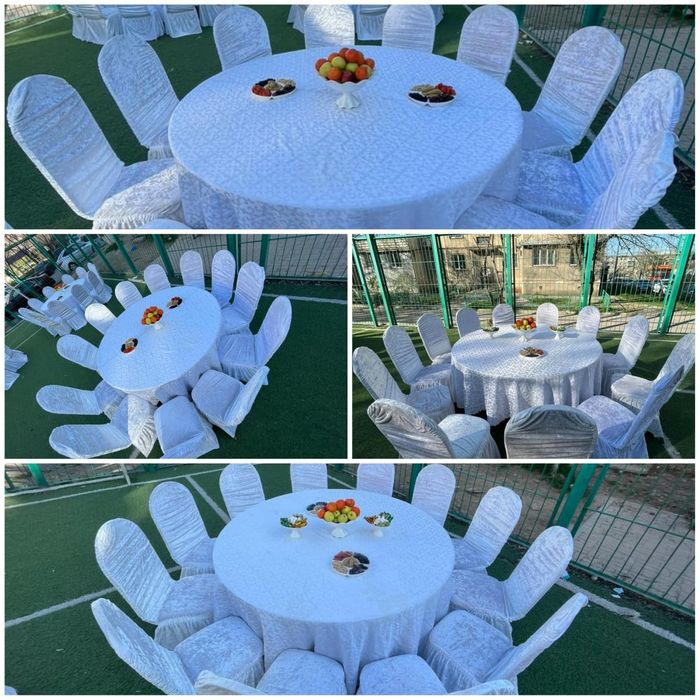 Столы стуля посуды