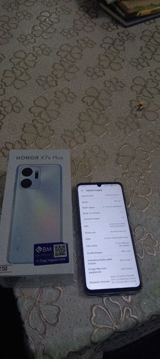 Honor x7a plus holati yaxshi zaryati 2 kun a bemalol yetadi olgan