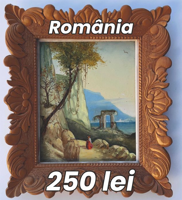 Tablouri pictate ,rama sculptata manual
