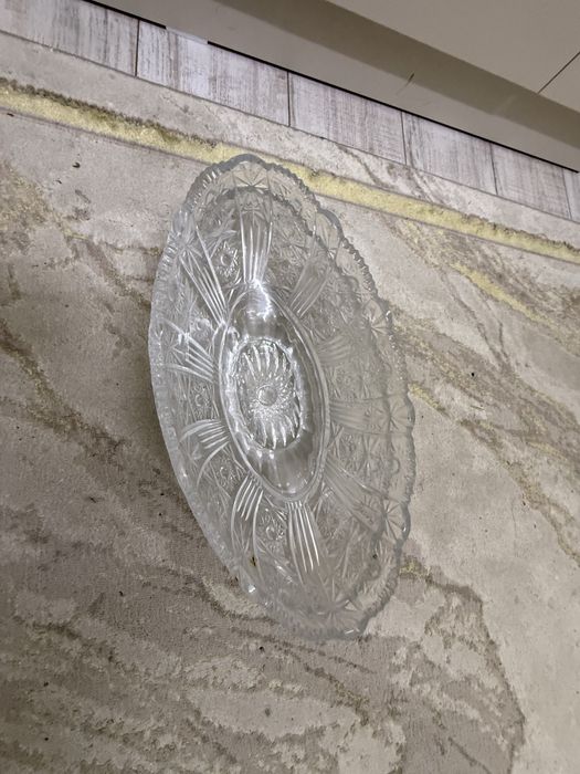 Фруктовница хрустальная