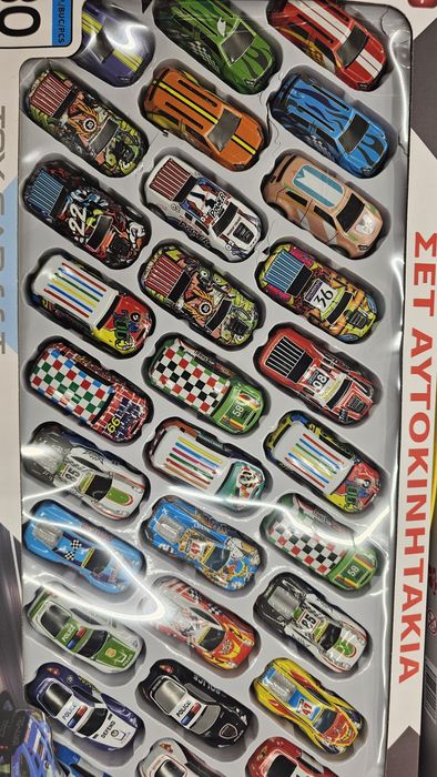 Съзтезателни колички коли детски 30бр и 24бр с аксесоари