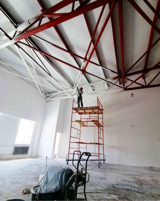 Обработка огнезащитным составом деревянных и стальных конструкций ...