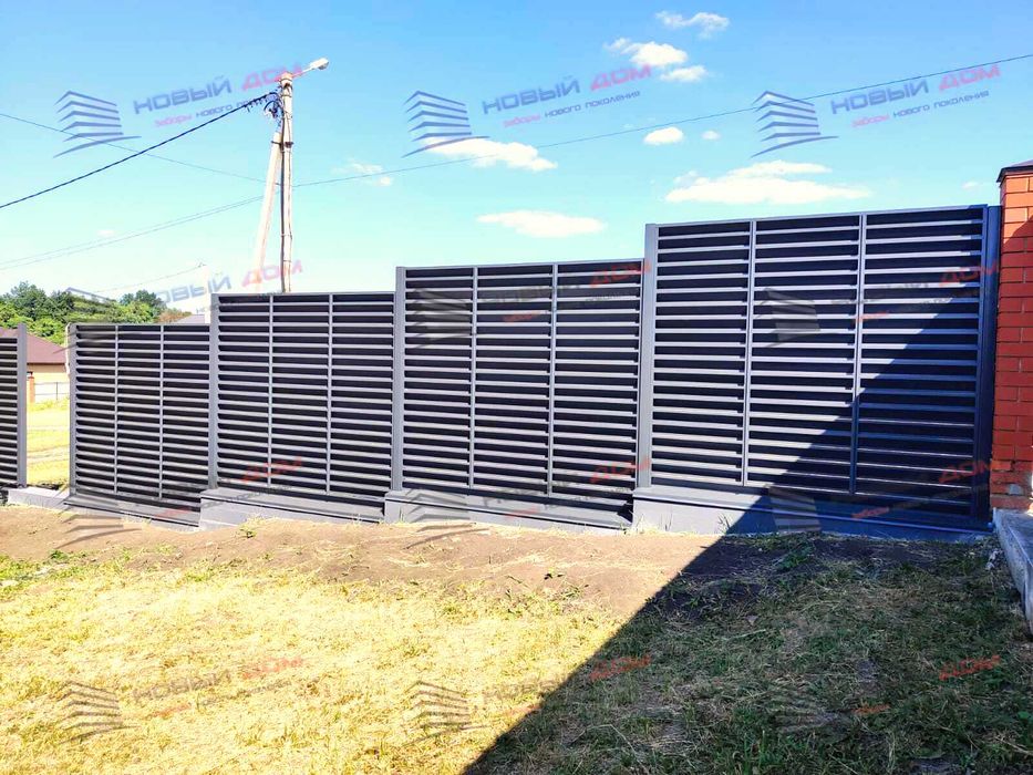 Забор жалюзи еврожалюзи