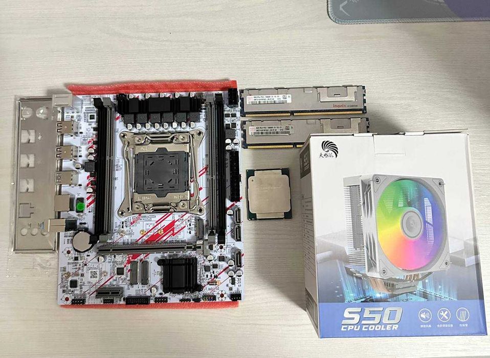 Новый комплект X99 12 ядерный 24 потока + 16GB ОЗУ + кулер