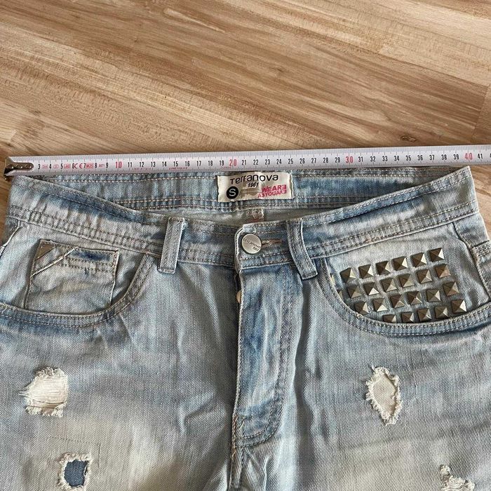Pantaloni scurti Terranova dama marimea S, denim deschis, cu tinte