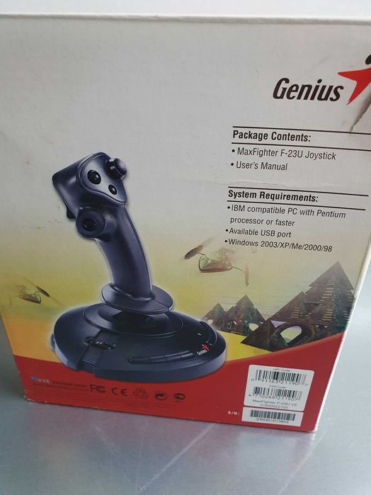 Неизползван джойстик Genius MaxFighter F-23U Joystick