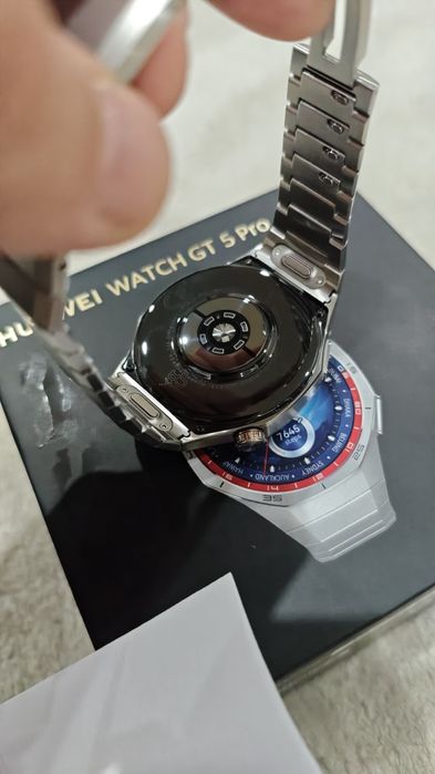 Huawei watch gt 5 pro curea titanium  garanție emag