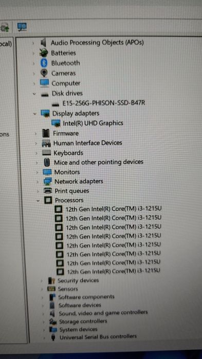 Laptop 16” i3-1215U / 8GB / SSD 256GB /ca nou.