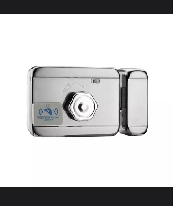 Электромеханический замок накладной, нержавеющая сталь,