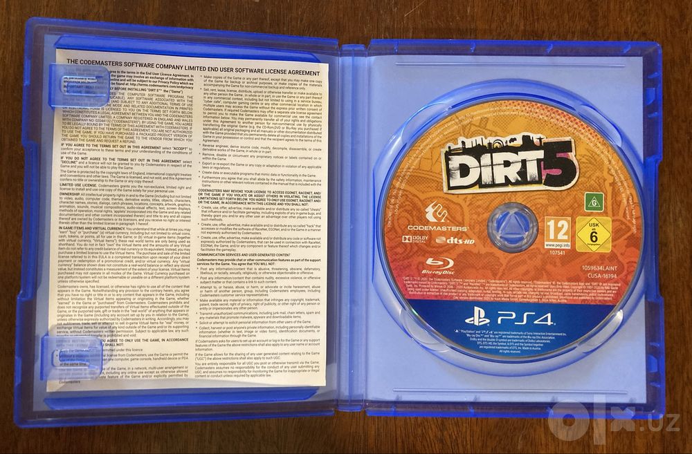Dirt 5 PS4 Диск / Гонка на 4 игрока Split-Screen