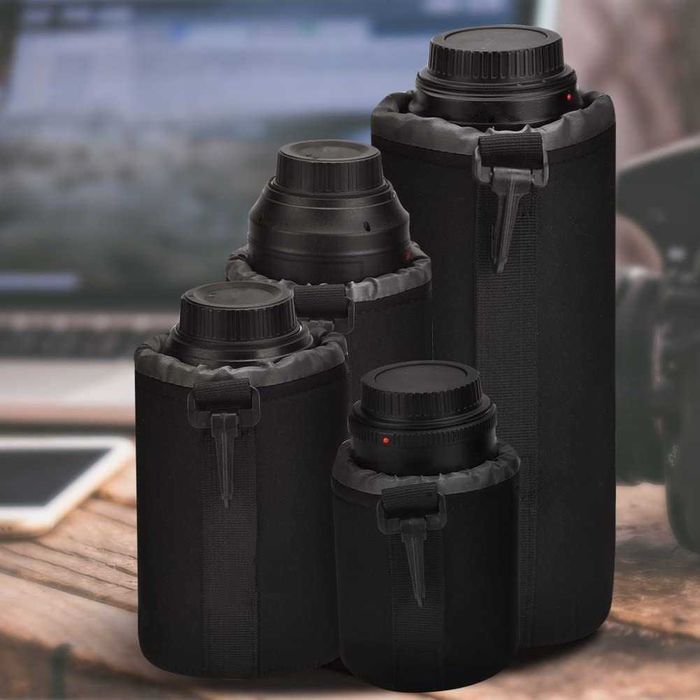 Комплект 4 неопренови калъфа за обективи