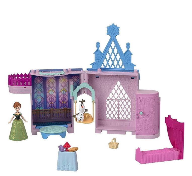 Disney Anna замок с Олафом !