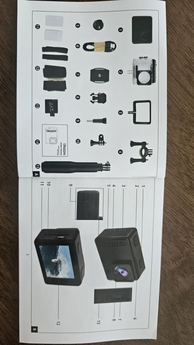 Camera actiune Kappa, nefolosita, gen GoPro