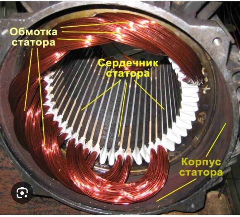 Ремонт перемотка электродвигателей