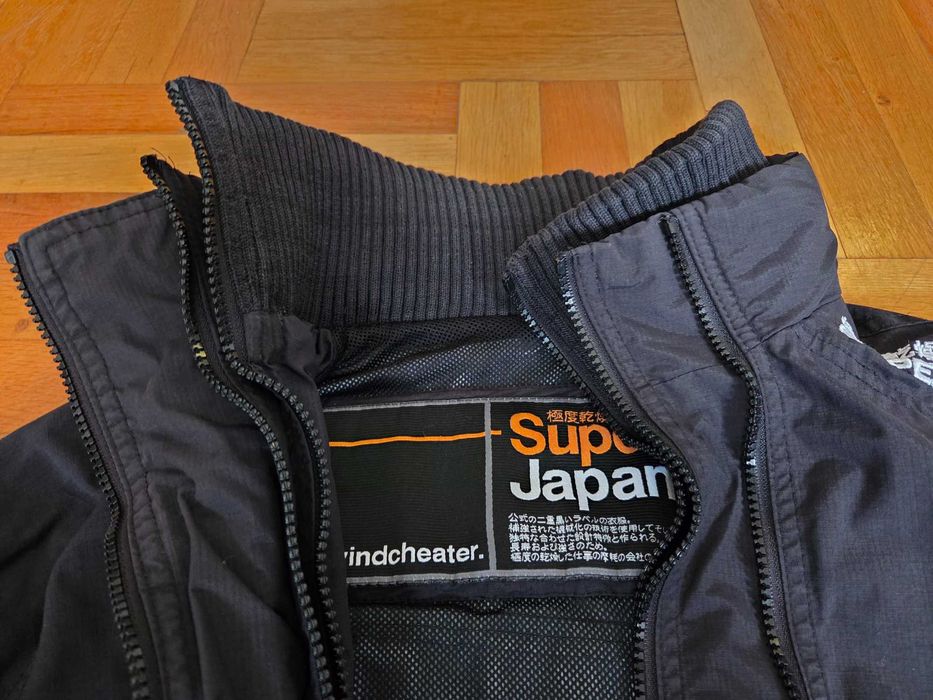 Дамско яке Superdry Супердрай the windcheater размер S цвят черен