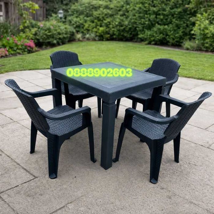 СУПЕР ПРОМОЦИЯ Градински комплект – маса + 4 стола