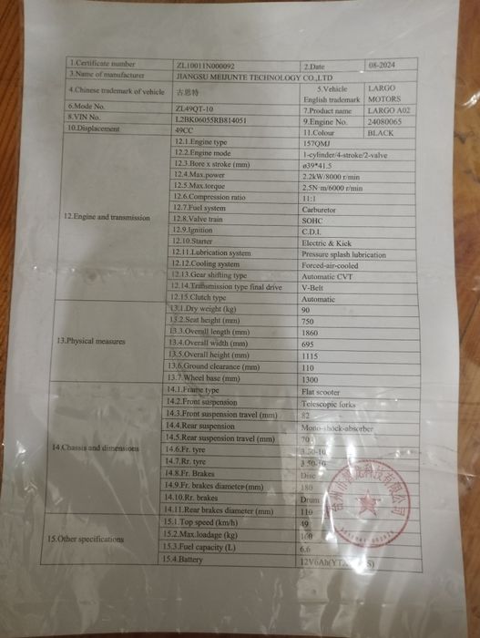 125 kub 100ga 3-3.5l benzin sarflaydi