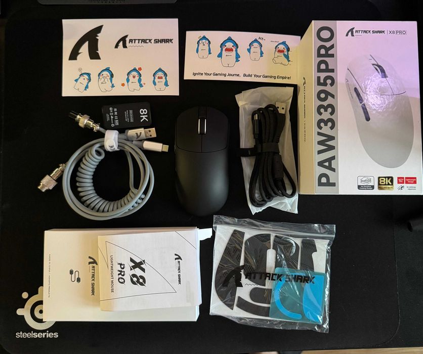 Mouse Attack Shark X8 PRO Black