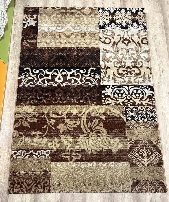 Килим с къса нишка , орнаментална шарка , 120х170 см.