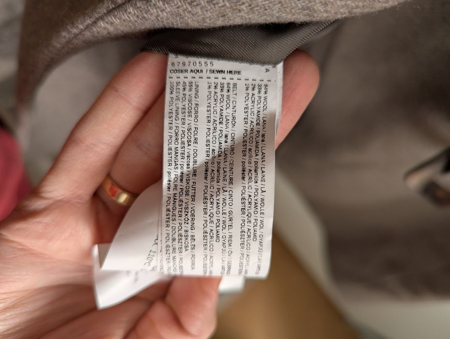 Палто Mango XS-S