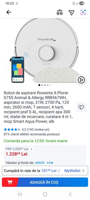 Robot aspirare Rowenta