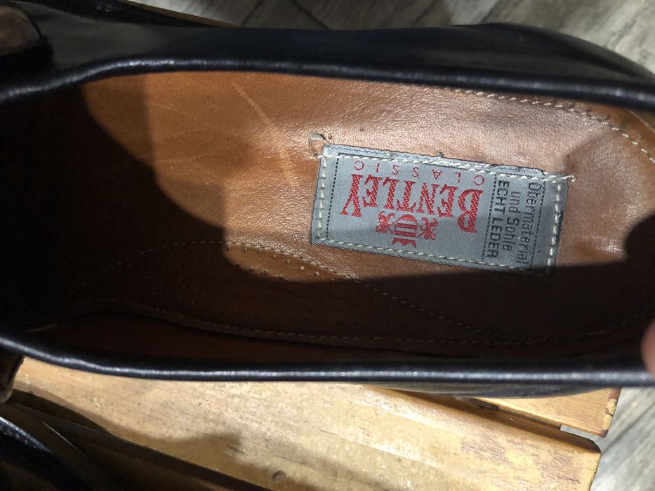 Pantofi de firma barbatesti Bentley din piele naturala negri