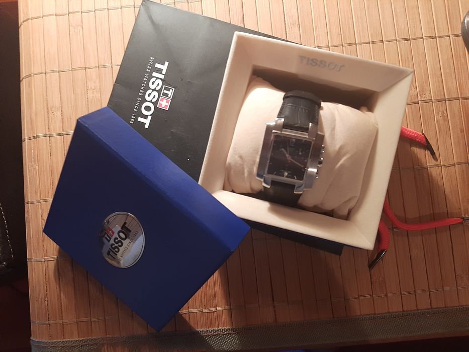 Ceas Premium placat Ag 975K, original Tissot T60, mecanism elvețian