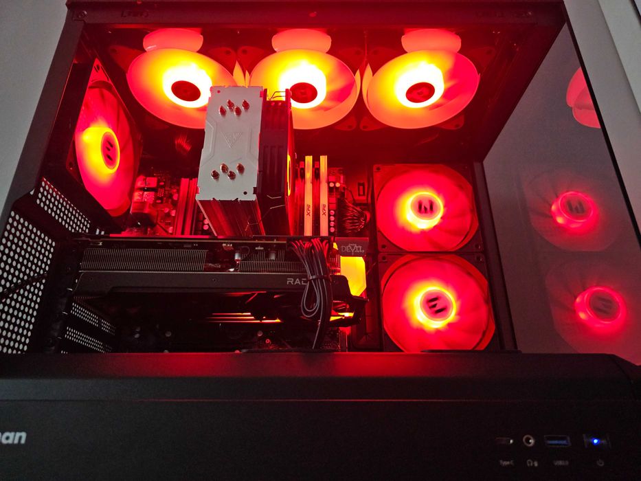 Гаранция! Геймърски компютър! RX6600XT, Ryzen 5 5500, 16 GB RAM