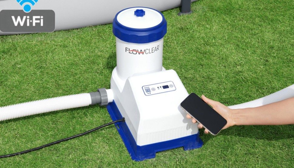 Филтър помпа с Wi Fi отBESTWAY Smart Touch, Wi-Fi, 125W, 7570 л/ч