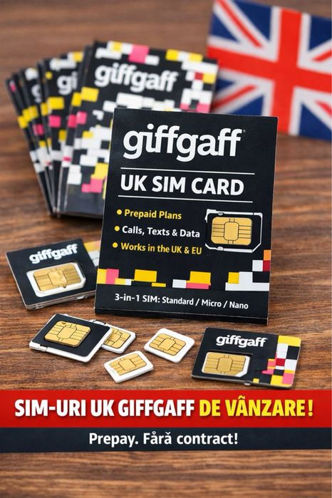 Cartele SIM UK- Noi