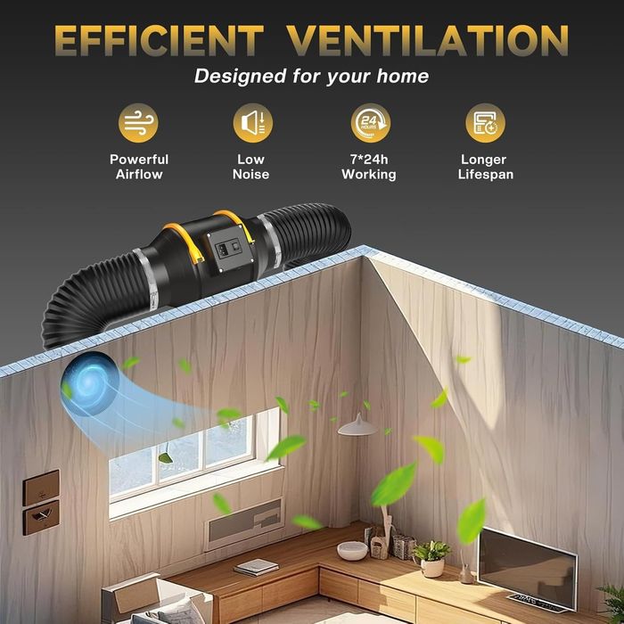 Ф100, Ф125, Ф150 Канален/ тръбен вентилатор, двускоростен с до 530 м³ч