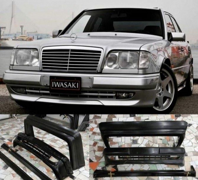 Бампер мерс 124 пороги, задний бампер, 124/140/201/202/210/211