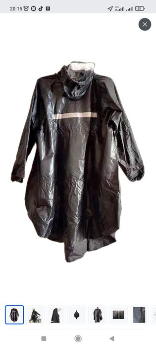 Дождевик пончо с козырьком