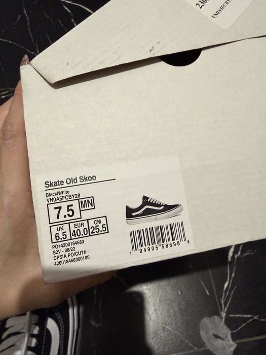 Кеды Vans новые 39-40 рр