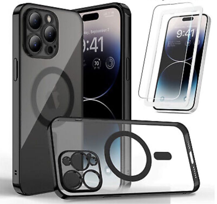 Iphone 14/15/16E/17/PRO/MAX/PLUS/AIR Husa Infin Magsafe + Folie Sticla