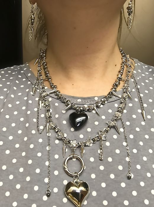 Комплект из 2х колье и серьги