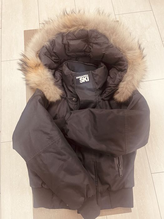 Dsquared Ски яке с естествен косъм