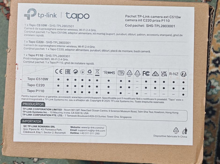 Pachet camere wireless TP-Link Tapo