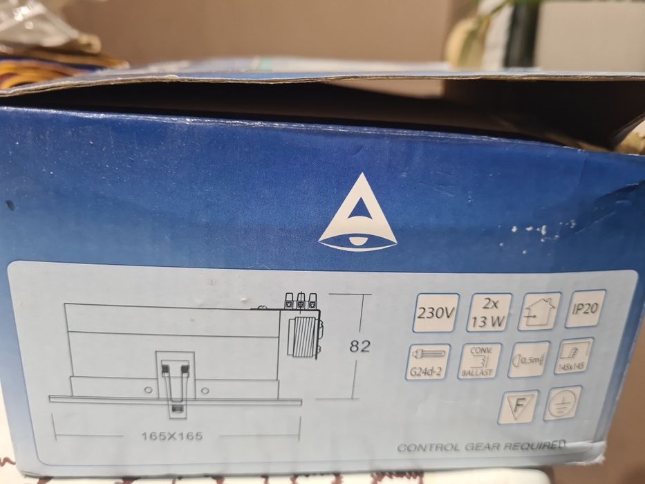 Тавана лампа за вграждане 165/165