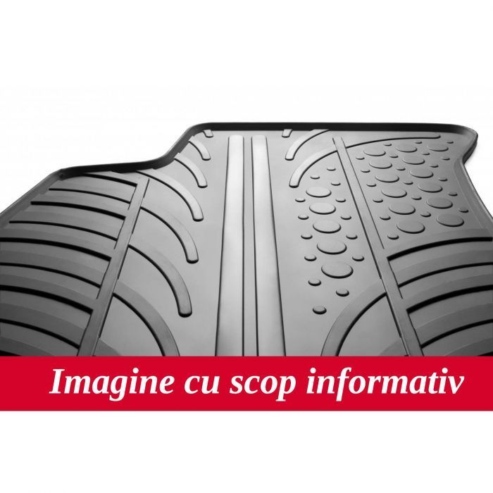 Set covorase auto din cauciuc Peugeot 308 Hatchback 05.2021-, Opel Astra L Hatchback, 11.2021-, (Manual/ Automat), Negru, Gledring, 4 buc