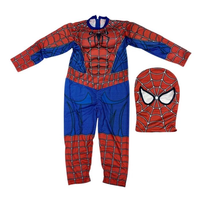Детски костюм лукс Спайдърмен с Мускули и маска, Spiderman carnival costume