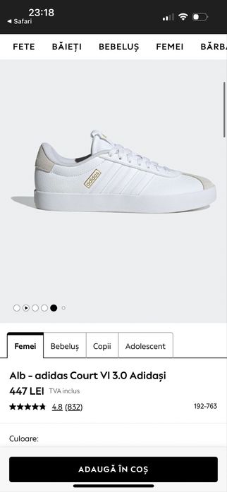Adidasi Adidas Court