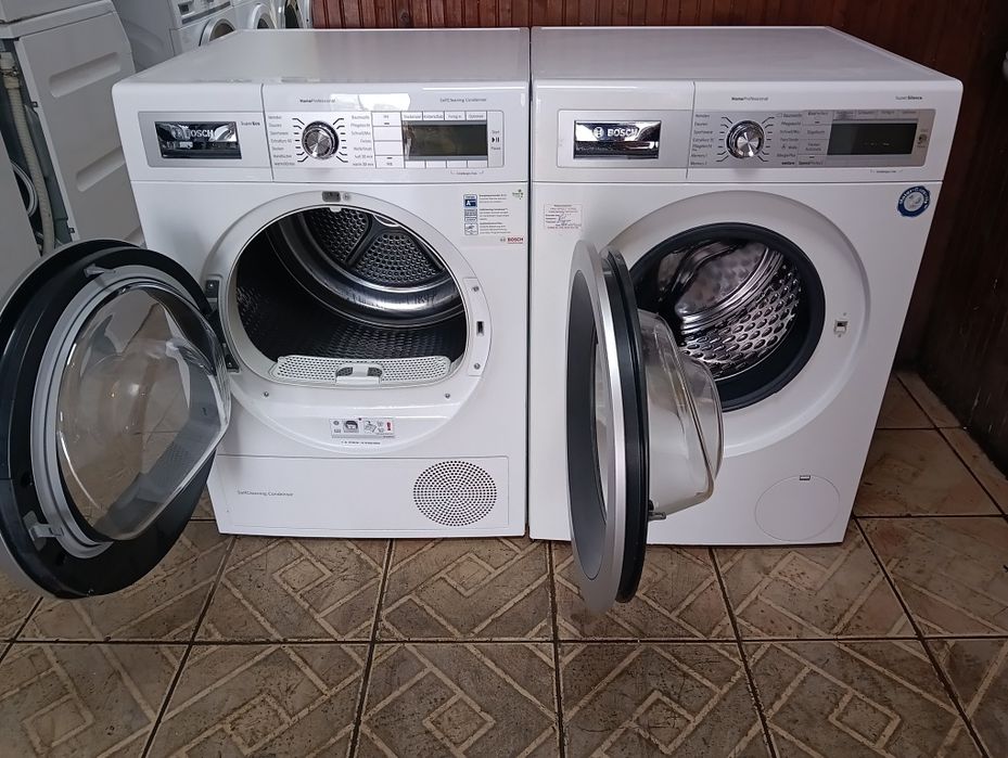 Комплект пералня и сушилня с термопомпа Бош Bosch Home Professional