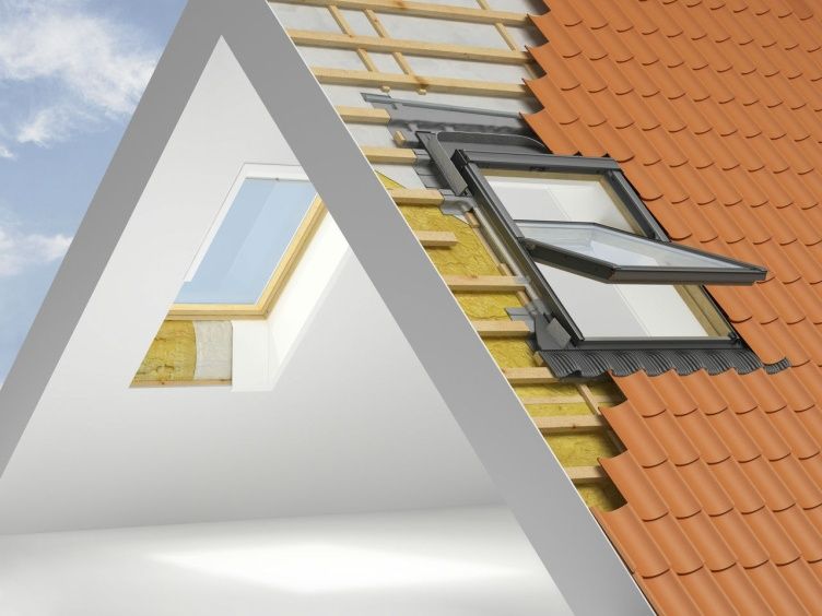 Мансарда ойналари 55х78 см. Профнастип ва андунин том учун. Fakro