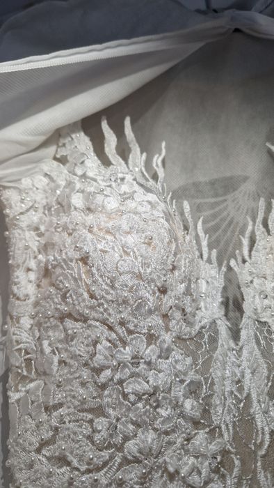 Rochie de mireasă, mătase naturală