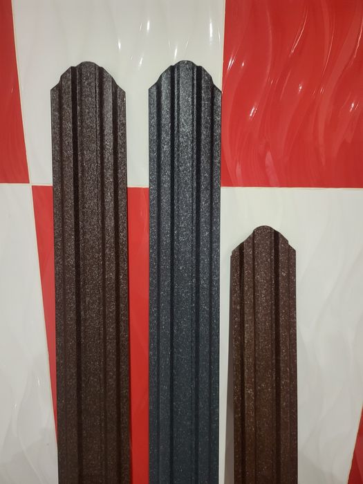 Vand sipca metalica de gard gri mat